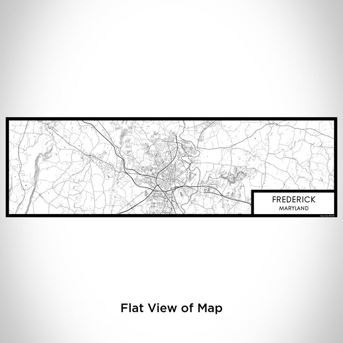 Flat View of Map Custom Frederick Maryland Map Enamel Mug in Classic