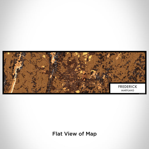 Flat View of Map Custom Frederick Maryland Map Enamel Mug in Ember