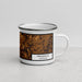 Right View Custom Frederick Maryland Map Enamel Mug in Ember