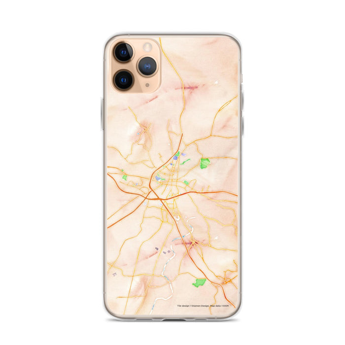 Custom Frederick Maryland Map Phone Case in Watercolor