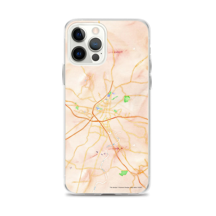 Custom Frederick Maryland Map iPhone 12 Pro Max Phone Case in Watercolor