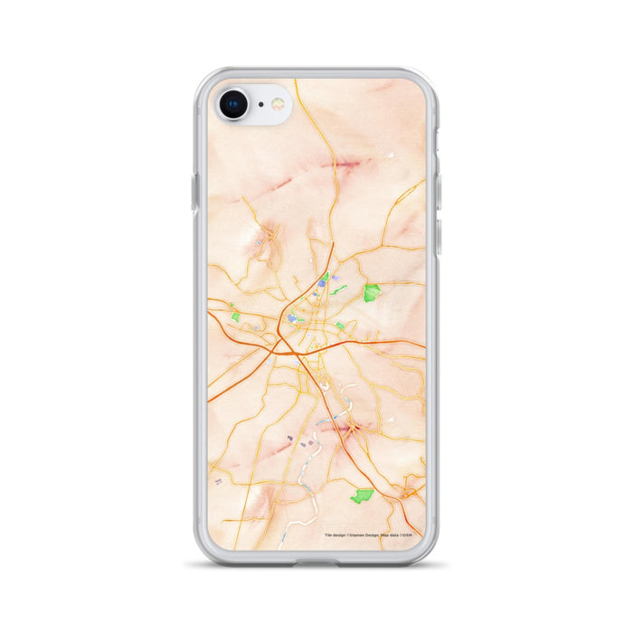 Custom Frederick Maryland Map iPhone SE Phone Case in Watercolor
