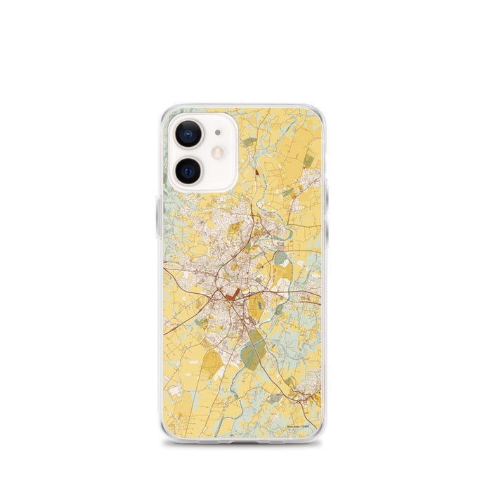 Custom Frederick Maryland Map iPhone 12 mini Phone Case in Woodblock