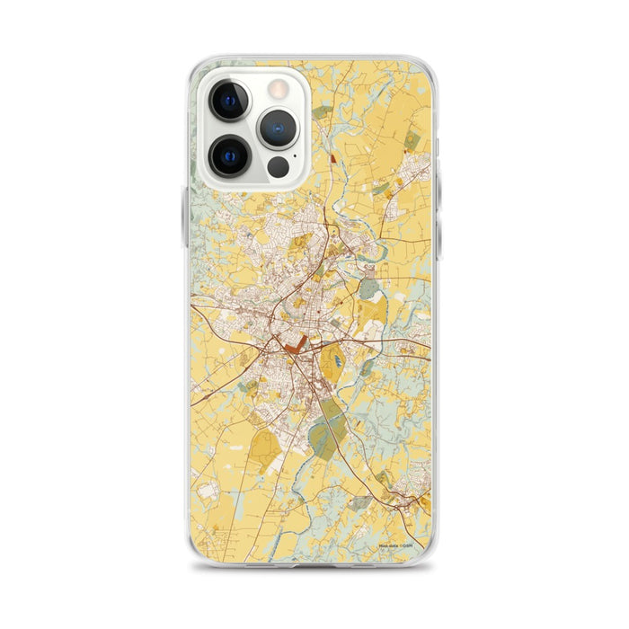 Custom Frederick Maryland Map iPhone 12 Pro Max Phone Case in Woodblock