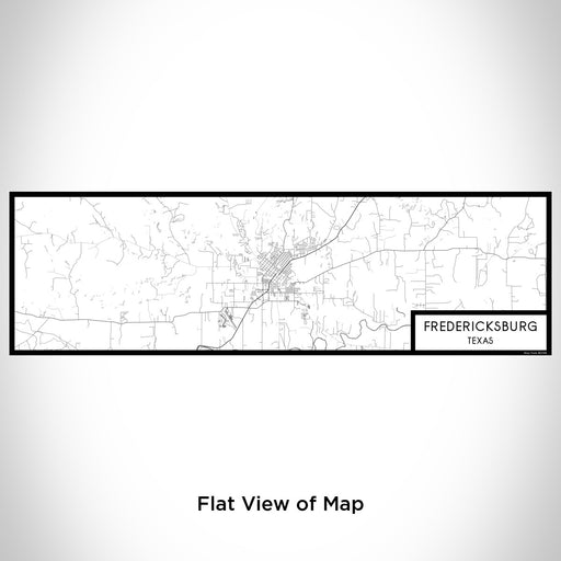 Flat View of Map Custom Fredericksburg Texas Map Enamel Mug in Classic