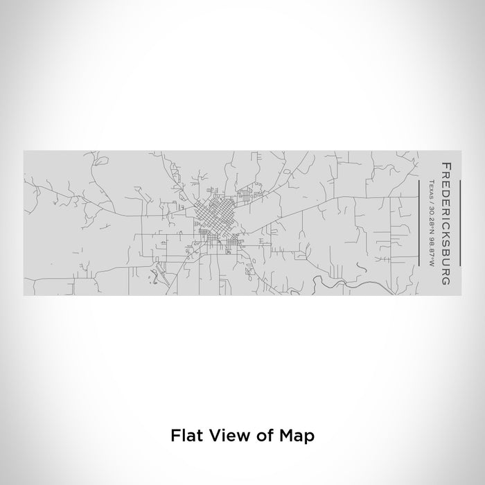 Rendered View of Fredericksburg Texas Map Engraving on 10oz Stainless Steel Insulated Cup with Sipping Lid