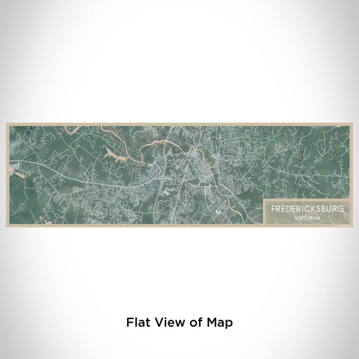 Flat View of Map Custom Fredericksburg Virginia Map Enamel Mug in Afternoon