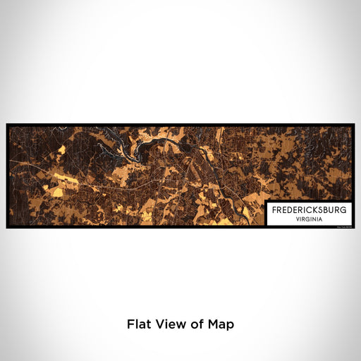 Flat View of Map Custom Fredericksburg Virginia Map Enamel Mug in Ember
