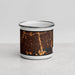 Front View Custom Freeport New York Map Enamel Mug in Ember
