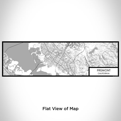 Flat View of Map Custom Fremont California Map Enamel Mug in Classic