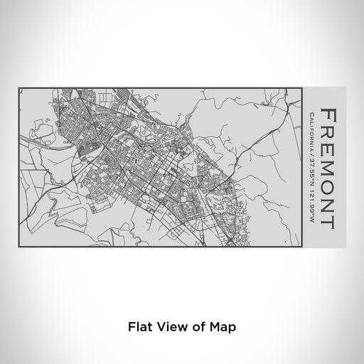 Rendered View of Fremont California Map Engraving on 17oz Stainless Steel Insulated Cola Bottle