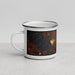Left View Custom Fremont California Map Enamel Mug in Ember