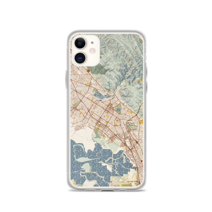 Custom Fremont California Map Phone Case in Woodblock