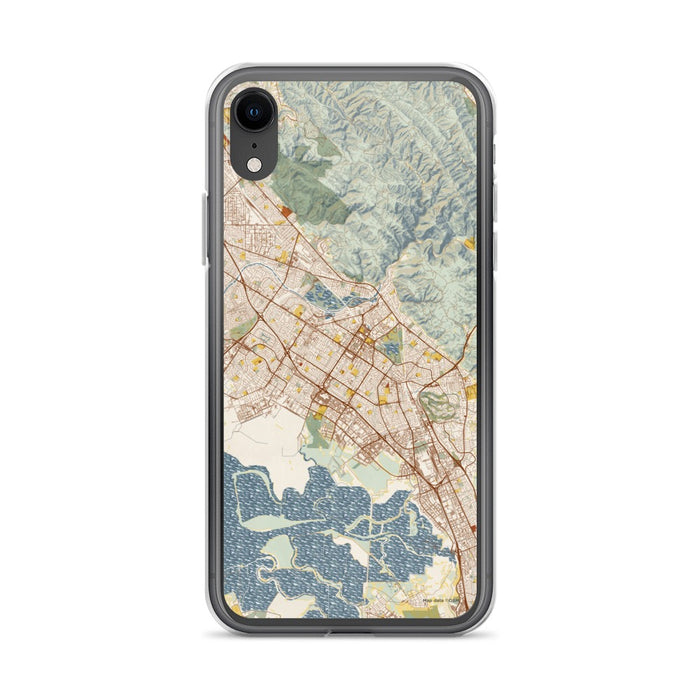 Custom Fremont California Map Phone Case in Woodblock
