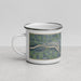 Left View Custom Fremont Nebraska Map Enamel Mug in Afternoon