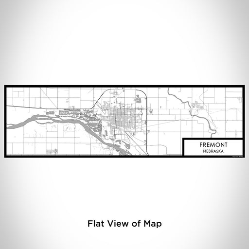 Flat View of Map Custom Fremont Nebraska Map Enamel Mug in Classic