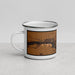 Left View Custom Fremont Nebraska Map Enamel Mug in Ember