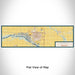 Flat View of Map Custom Fremont Nebraska Map Enamel Mug in Woodblock