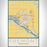 Fremont Nebraska Map Print Portrait Orientation in Woodblock Style With Shaded Background