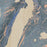 Fremont Lake Wyoming Map Print in Afternoon Style Zoomed In Close Up Showing Details