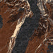 Fremont Lake Wyoming Map Print in Ember Style Zoomed In Close Up Showing Details