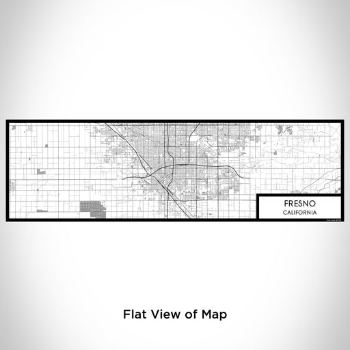 Flat View of Map Custom Fresno California Map Enamel Mug in Classic