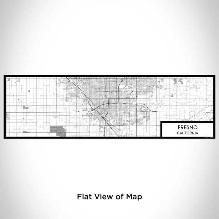Flat View of Map Custom Fresno California Map Enamel Mug in Classic