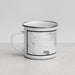Left View Custom Fresno California Map Enamel Mug in Classic