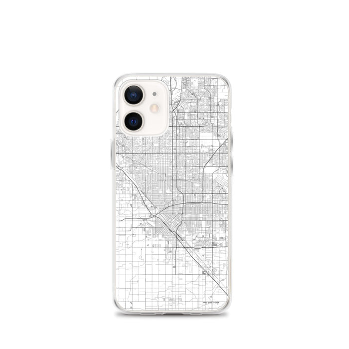Custom Fresno California Map iPhone 12 mini Phone Case in Classic