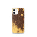 Custom Fresno California Map iPhone 12 mini Phone Case in Ember