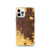 Custom Fresno California Map iPhone 12 Pro Phone Case in Ember