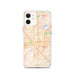 Custom Fresno California Map iPhone 12 Phone Case in Watercolor