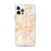 Custom Fresno California Map iPhone 12 Pro Max Phone Case in Watercolor