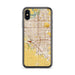 Custom Fresno California Map Phone Case in Woodblock