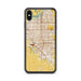 Custom Fresno California Map Phone Case in Woodblock