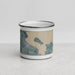 Front View Custom Friday Harbor Washington Map Enamel Mug in Afternoon