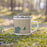 Right View Custom Friday Harbor Washington Map Enamel Mug in Afternoon on Grass With Trees in Background