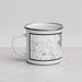 Left View Custom Friday Harbor Washington Map Enamel Mug in Classic