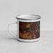 Left View Custom Friday Harbor Washington Map Enamel Mug in Ember