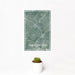12x18 Friendswood Texas Map Print Portrait Orientation in Afternoon Style With Small Cactus Plant in White Planter