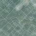 Friendswood Texas Map Print in Afternoon Style Zoomed In Close Up Showing Details