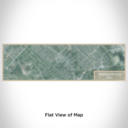 Flat View of Map Custom Friendswood Texas Map Enamel Mug in Afternoon