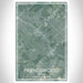 Friendswood Texas Map Print Portrait Orientation in Afternoon Style With Shaded Background