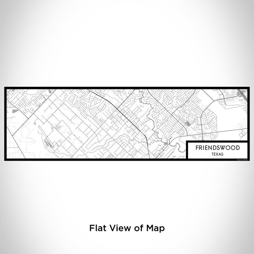 Flat View of Map Custom Friendswood Texas Map Enamel Mug in Classic