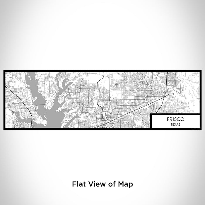 Flat View of Map Custom Frisco Texas Map Enamel Mug in Classic