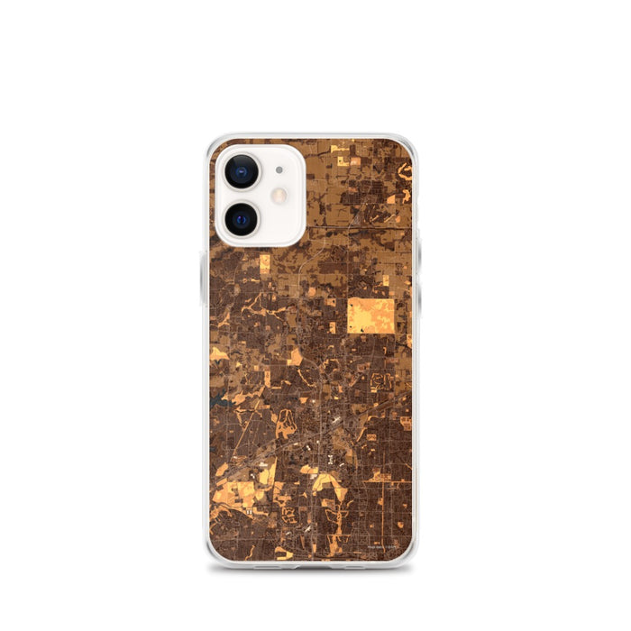 Custom Frisco Texas Map iPhone 12 mini Phone Case in Ember