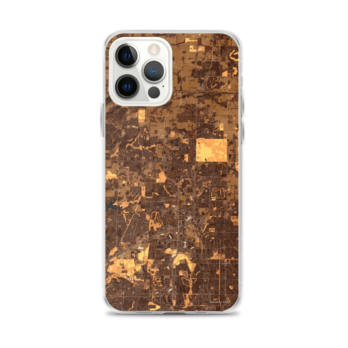 Custom Frisco Texas Map iPhone 12 Pro Max Phone Case in Ember