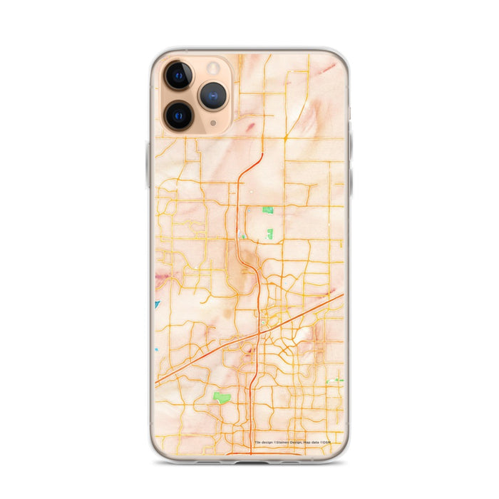 Custom Frisco Texas Map Phone Case in Watercolor