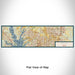 Flat View of Map Custom Frisco Texas Map Enamel Mug in Woodblock