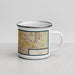 Right View Custom Frisco Texas Map Enamel Mug in Woodblock